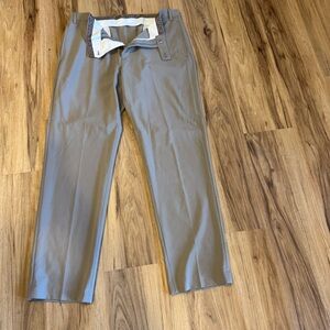 Lauren Ralph Lauren Mens Tan Khaki Dress Pants 36x32 Flat Front Stretch